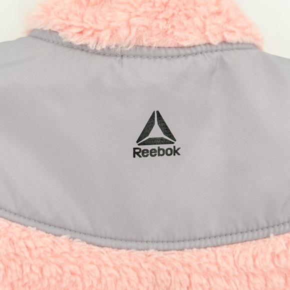 Reebok Pink and Gray Kids Fleece Hoodie - Picture 5 of 6